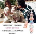 Zioyihan 40 Pcs Beadable Keychains Bars Metal Beaded Keychain Blank Keychain - Image 7