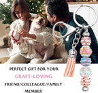 Zioyihan 40 Pcs Beadable Keychains Bars Metal Beaded Keychain Blank Keychain - Image 7