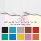 Adhesive White EVA Foam Sheets for Crafts, 2mm Thickness – Sticky Back Foam - Image 4