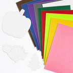 CHRORINE 10 Pcs White Felt Fabric Sheets Self Adhesive Felt Sheets 8 x 12 - Image 4