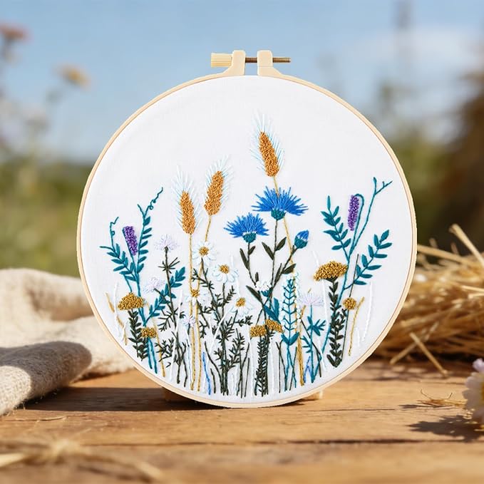 Crafmanoe Flower Embroidery Kits - Image 6