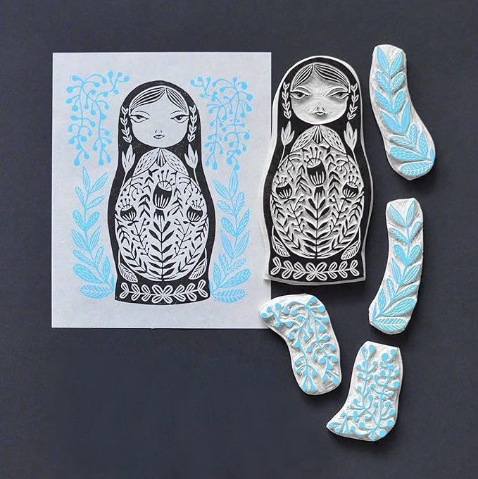 Falling in Art Soft Linoleum Carving Block, Linocut Block - Image 7