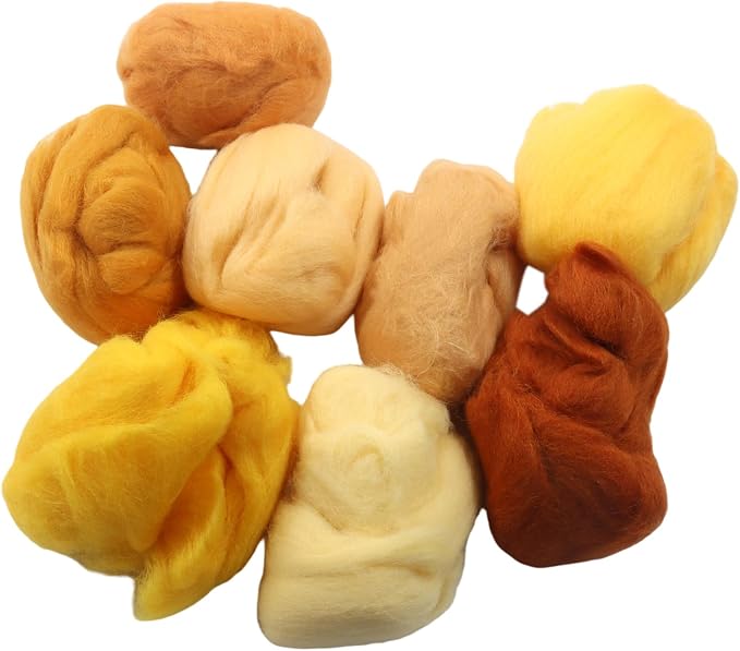 Verkelly Needle Felting Wool Set, 8 Colors | 10g Each Pack, 2.8 Oz Total - Image 4
