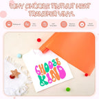 Tintnut Coral Neon Puff Heat Transfer Vinyl Roll, easy cut & weed, stretch - Image 3