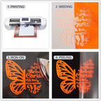 guangyintong Fluorescent Heat Transfer Vinyl Neon Orange HTV Rolls, HTV Vinyl - Image 4