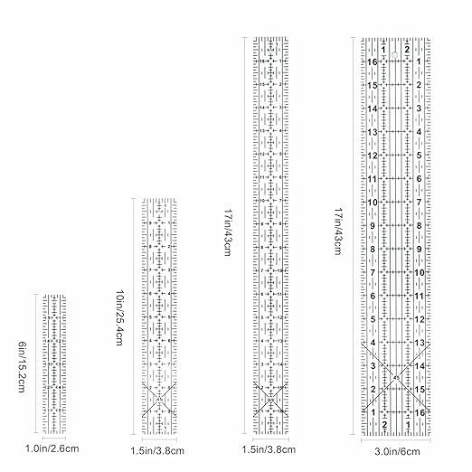 Sewing Rulers Quilting Ruler, Acrylic Quilting Templates, Sewing Tools - Image 2
