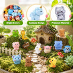 DIYDEC 68pcs Mini Resin Animal, Miniature Duck Figures to Hide Small Tiny Resin - Image 2