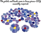 Esweny 12 Flower Stained Glass Mosaic Tiles - Image 2