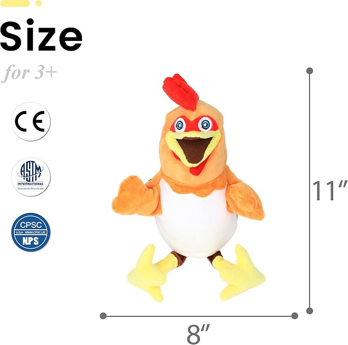 Easfan Chicken Hand Puppet Plush Animal Toy - Image 6