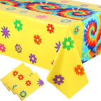 Oudain 6 Pcs Tie Dye 70s Party Decoration Hippie Tablecloth by Oudain