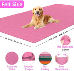 XSEINO Dust Pink Large Felt Fabric 108" X 36 ", 1.4 mm Thick Soft Felt Fabric - Image 2