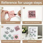 50Pcs Square Linoleum Blocks for Printmaking, 2x2in Premium Rubber Stamps - Image 5