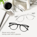IBOANN Blue Light Glasses for Woman/Men, Fashion Blue Light Glasses Men - Image 8