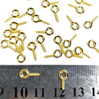 300PCS Mini Screw Eye Pin Pegs, 10 x 5mm Hooks, Self Tapping Screws - Image 3
