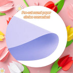 MECCANIXITY 60 PCS Light Purple Circle Cutouts Paper, 6 Inch Round Cutouts - Image 3