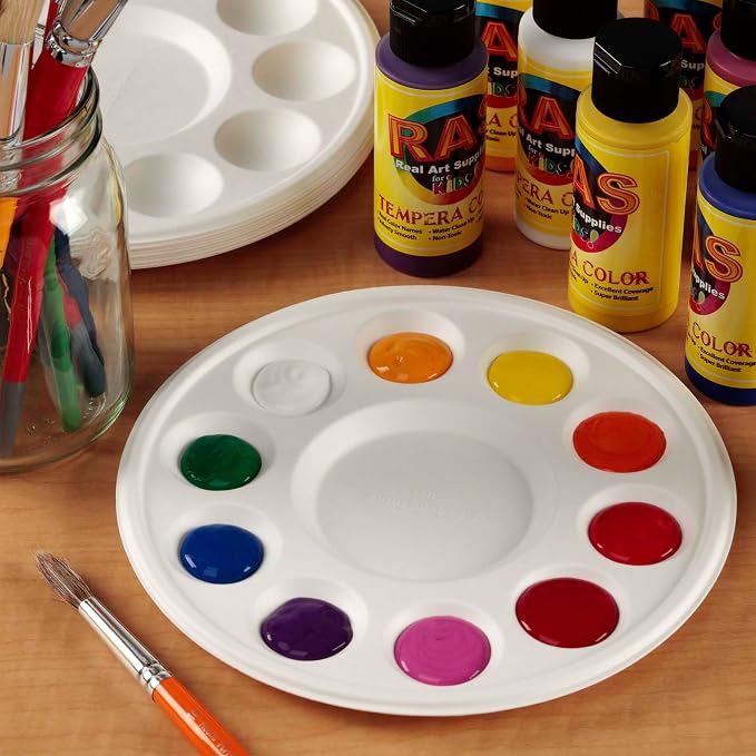 Creative Mark 50 Pack Disposable Paint Palette, 7-3/8" Diameter - Image 5
