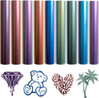 Tintnut Chameleon Heat Transfer Vinyl, 9 Sheets 12×10in Iron on Vinyl | by Tintnut