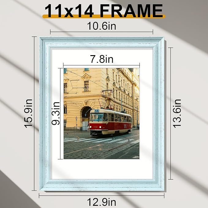 Vittanly 11x14 Picture Frames Set of 2, Ornate Vintage Photo Frame - Image 2
