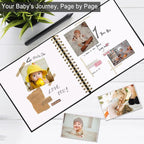10 x 10 Inch Scrapbook Photo Album, Hardcover Kraft White Pages Arch Window - Image 2
