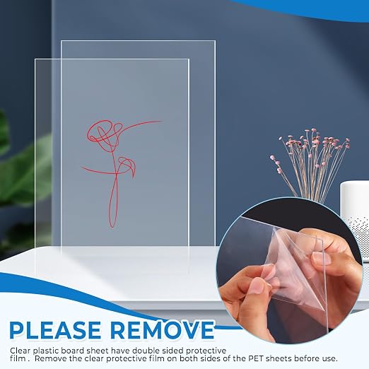 TKOnline 15 PCS Plexiglass Sheets, Invitations, Poster Frames Plastic Board - Image 4