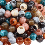160pcs 12mm Acrylic Mix Color Large Hole Round Beads by Dabaiitechann