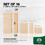 Basswood Carving Blocks Set of 16 – Wood Carving Kit - Image 4