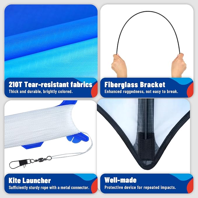SGftre Delta Kite Set for Kids and Adults，Extremely Easy to Launch for Beginners - Image 4