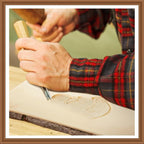 Briwooody 6 Pack Hollow Wood Plank Live Edge Woodslab Unfinished Wood Boards - Image 4