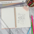 DSTELIN 2 Pack Hardcover Sketchbooks, 7.5x5.1 Inch Spiral Sketch Book - Image 6