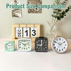 Lamisola Small Battery Operated Analog Alarm Clock, Travel Clock, Quieter - Image 7