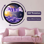 TNSLGHS Moving Sand Art, Wall Mounted Sand Art Liquid Motion, 360°Rotate Moving - Image 2