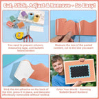6 Rolls 196.8 Ft Pastel Bulletin Board Borders – Scalloped Classroom Summer - Image 5