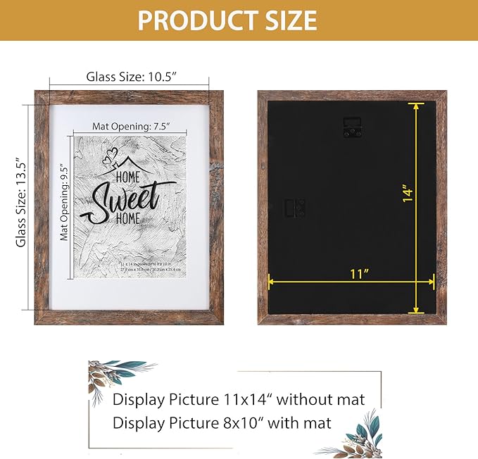 Califortree Rustic Brown 11x14 Picture Frame - Image 5