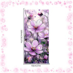 Bloss Flower Privacy Window Film, Faux 3D Floral Stained Glass Windows Film - Image 2