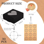 Moukiween 30 PCS Black Soap Boxes - Image 2