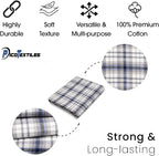 Pico Textiles 25 Yards Bolt White and Gray Tartan Plaid Flannel Fabric - Image 4