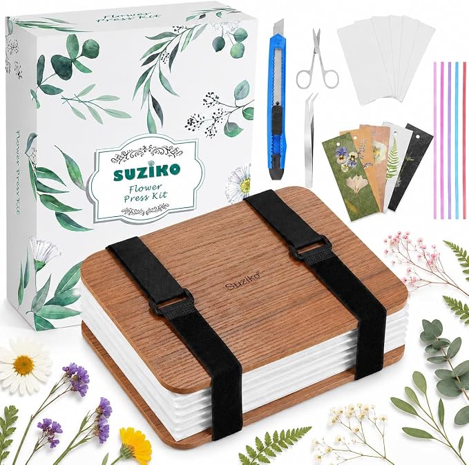 Suziko Professional Flower Press Kit 6 Layers 6.3 x 8.3 inch, Flower Pressing by Suziko