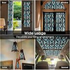 16“x118 Geometric Mosaic Stained Glass Window Films Decorative Window Privacy - Image 5