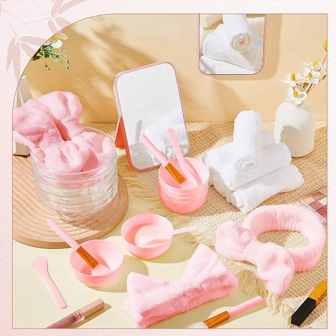 Teenyyou 10 Set Pink Spa Party Supplies - Image 4