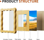 6x6 Wavy Picture Frame With Mat - Image 4