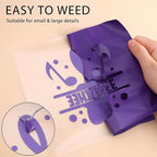 HTVVETUR Purple HTV Iron on Vinyl 12Inch by 35ft Roll HTV Heat Transfer Vinyl - Image 4
