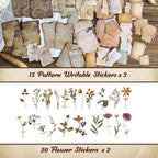 565 Pcs Vintage Scrapbook Paper Kit, Scrapbook Paper Supplies - Image 6