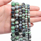 60pcs Round Loose Green Fire Agate Beads - Image 5