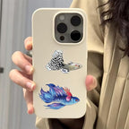 Clear PET Peacock Fish Sticker, Colourful-C16, - Image 6
