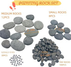 CYLHCM 120 PCS Rocks for Painting, Medium/Small/Tiny Rocks for Painting - Image 3