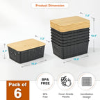 Ohmlove Plastic Storage Baskets - Image 2