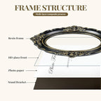 Cuspin 5x7 Vintage Picture Frames, Ornate Baroque Resin Photo Frame - Image 6