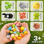DIYDEC 85pcs Mini Resin Animal, Miniature Figures to Hide Little Tiny Resin - Image 2