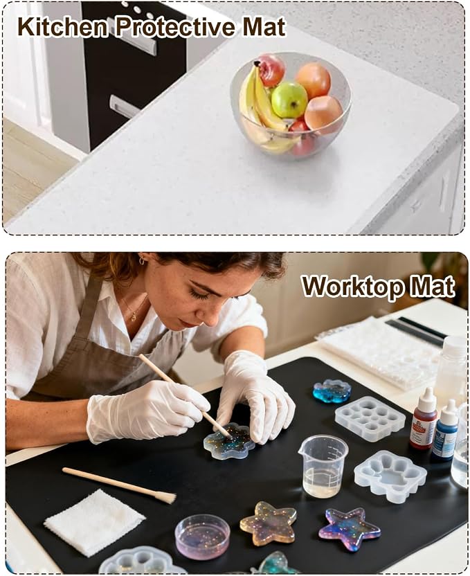 Silicone Crafting Mats, Heat Resistant Non Stick Work Surface - Image 5