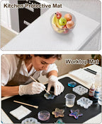 Silicone Crafting Mats, Heat Resistant Non Stick Work Surface - Image 5